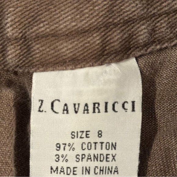 Z. Cavaricci Brown Capris Women’s Size 8 - Picture 3 of 5